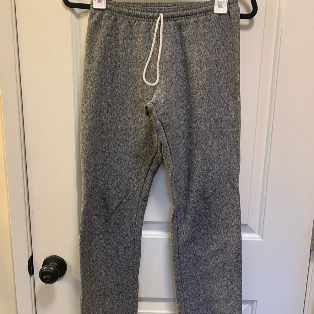 American Apparel Sweatpants grey/gray elastic waist and pant legs